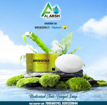 ARSHZOLE Natural Prepared Anti Fungal Bathing Bar Soap For Fungal Infection & Dry Skin For Both Men & Women